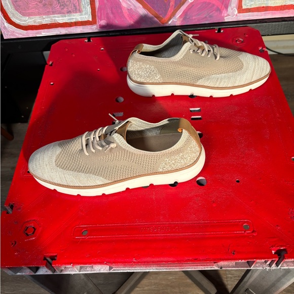 Stylish Beige Knit Oxfords for Men - Picture 6 of 8